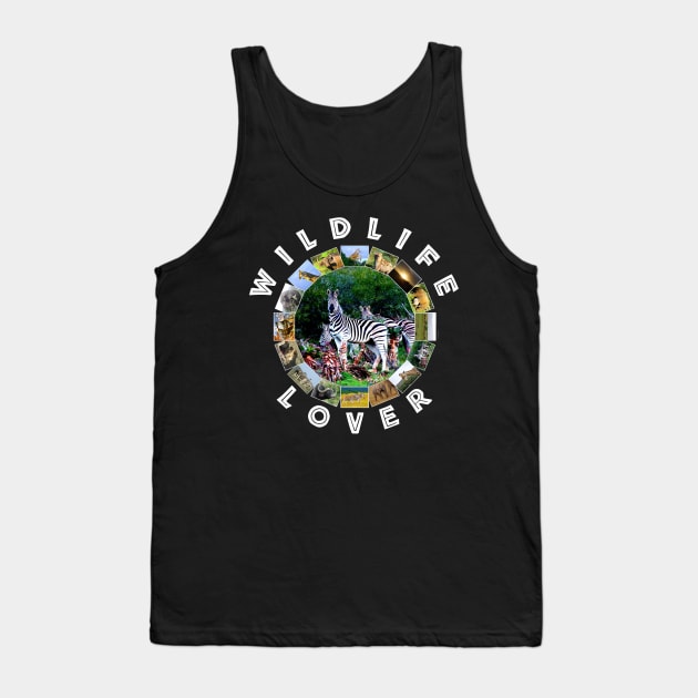 Wildlife Lover Zebra Aloe Tank Top by PathblazerStudios